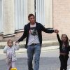 Frank Lampard et ses deux fillettes le 18 juin à Londres pour faire du shopping !