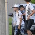 Justin Bieber et sa chérie Selena Gomez à Stratford au Canada, le 3 juin 2011