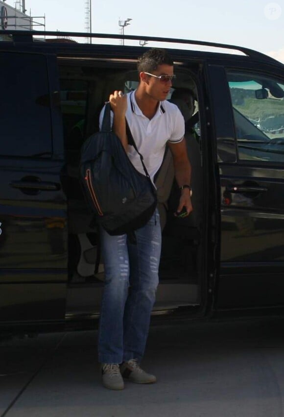 Cristiano Ronaldo à son arrivée en Turquie le 18 juin 2011