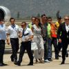 Cristiano Ronaldo et Irina Shayk le 19 juin 2011 à Bodrum au moment de leur départ de Turquie