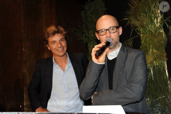 Guy Lagache et Moby à la première édition des trophées de l'écologie, le 20 juin 2011, à Paris.