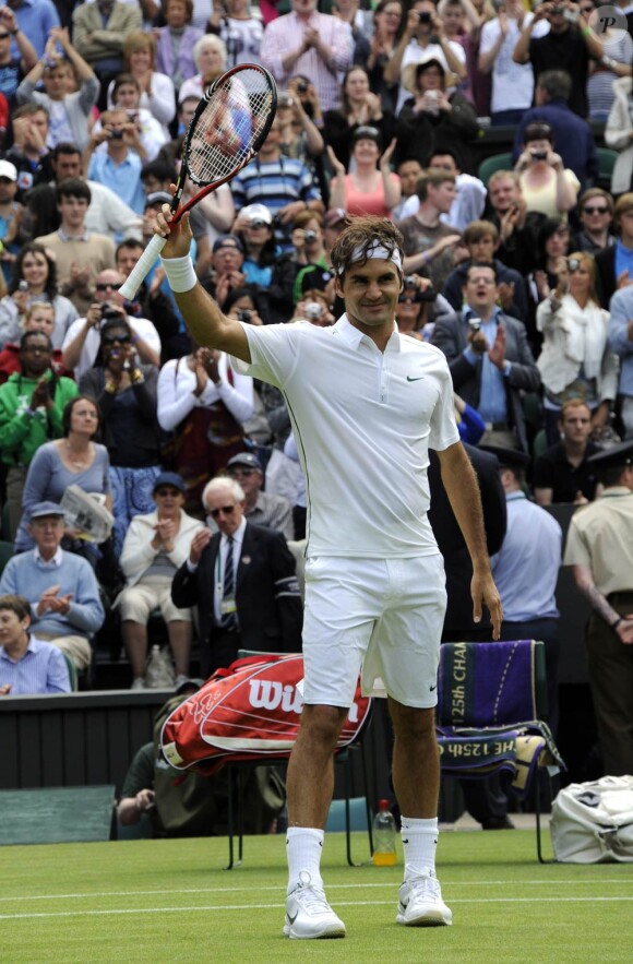 Roger Federer va tenter de reconquérir son titre à Wimbledon 2011. Il a franchi son premier tour sans encombres.