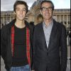 Robin Renucci et son fils lors du lancement de La Fête du cinéma au Grand Palais à Paris le 23 juin 2011