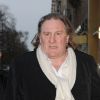 Gérard Depardieu sur les Champs Elysées le 29 mars 2011