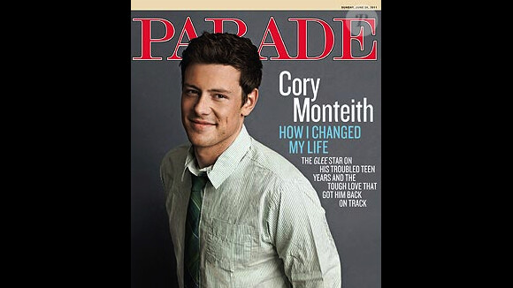 Cory Monteith en couverture du magazine Parade