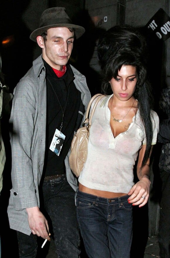 Amy Winehouse et son ex-mari Blake Fielder-Civil, à Bruxelles, le 30 octobre 2007.