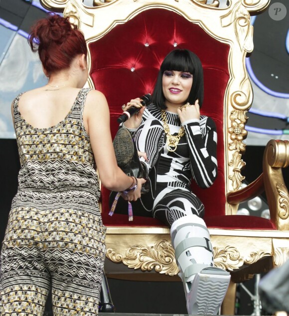 Jessie J lors du Festival de Glastonbury, le 25 juin 2011.