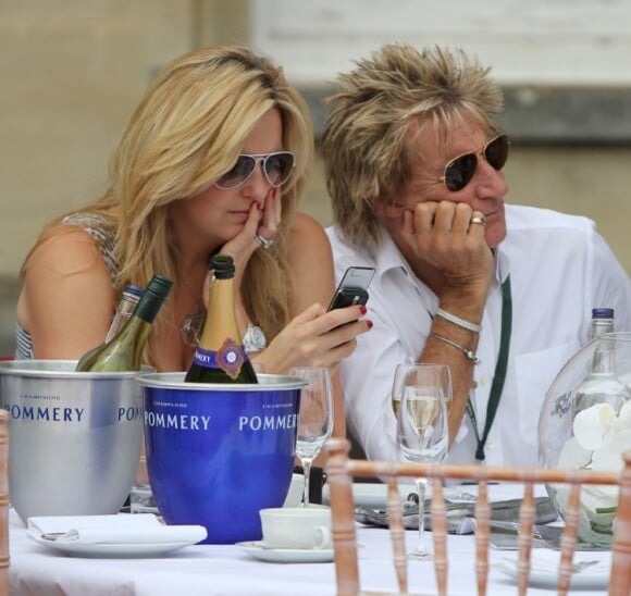 Rod Stewart et son épouse Penny Lancaster à la 6e édition de Salon Privé le 6 juin à Syon Park à Londres 