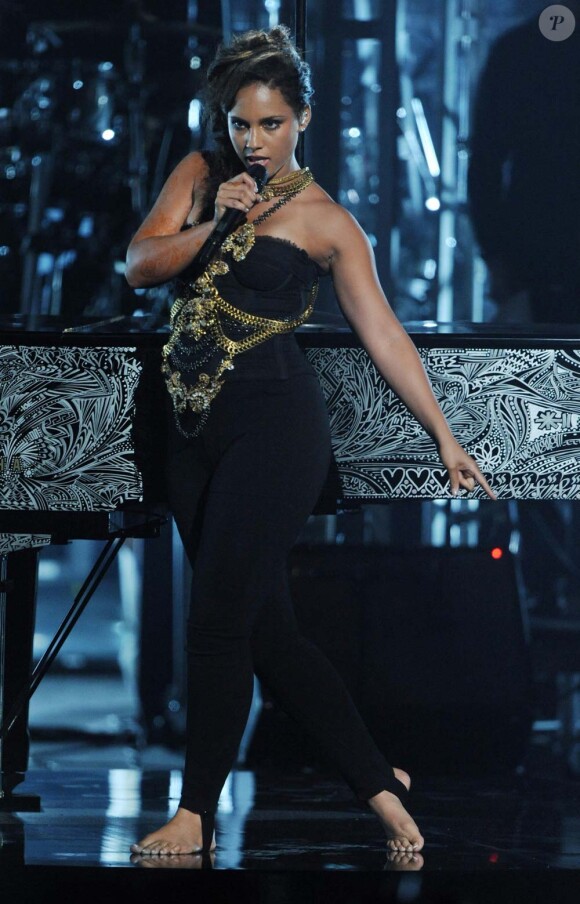 Alicia Keys au BET Awards, à Los Angeles, le 26 juin 2011.