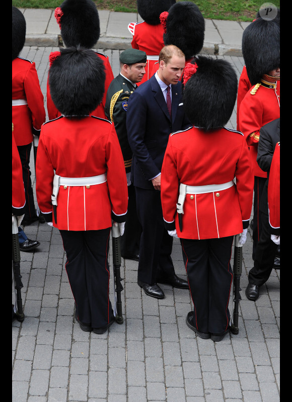 William à la cérémonie de bienvenue organisée en son honneur à l'hôtel de Ville de Québec, le 3 juillet 2011.