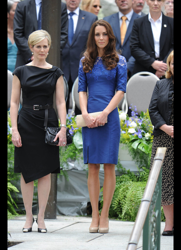 William et Kate à la cérémonie de bienvenue organisée en leur honneur à l'hôtel de Ville de Québec, le 3 juillet 2011.