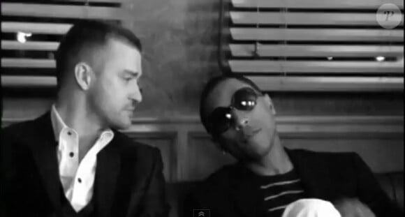 Justin Timberlake et Pharrell Williams dans le clip de Ain't No Doubt About It