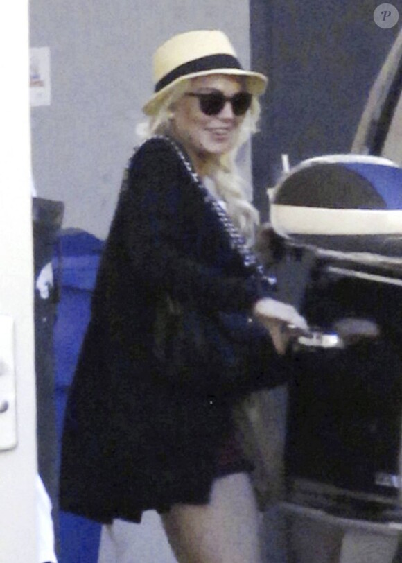 Lindsay Lohan a retrouvé le sourire, elle a été libérée le 29 juin après 35 jours assignés à résidence. Los Angeles, 29 juin 2011