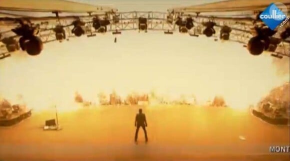 Image extraite de la bande annonce du Jamais Seul Tour 2012 de Johnny Hallyday.