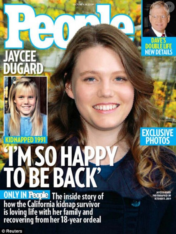 Jaycee Dugard en couverture de People, en octobre 2009.
