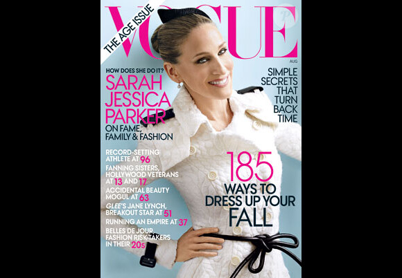 Sarah Jessica Parker en couverture de Vogue USA
