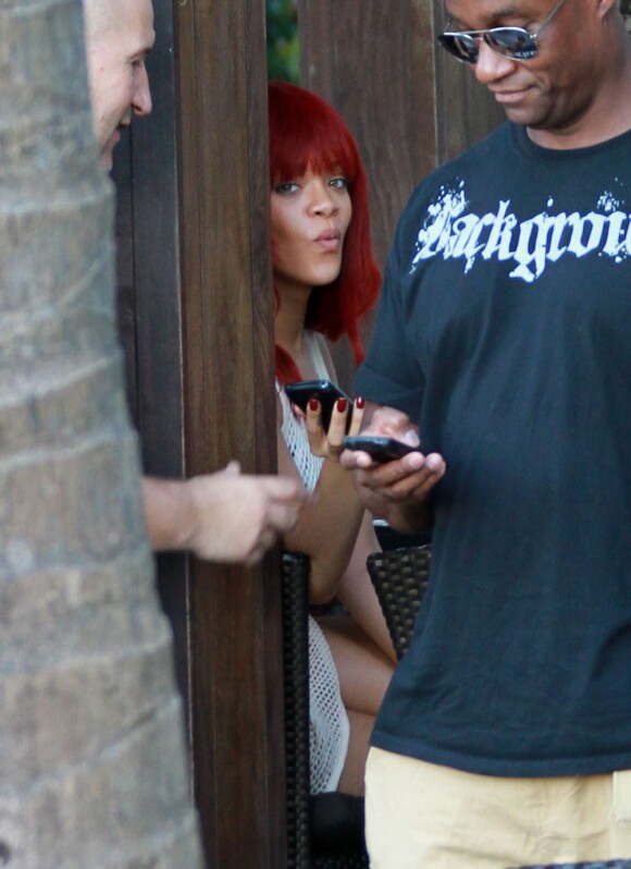 Rihanna profite d'une après-midi libre à Miami, le 13 juillet 2011