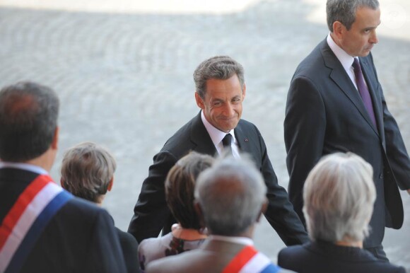 Nicolas Sarkozy lors du défilé du 14 juillet 2011, à Paris.