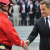 Nicolas Sarkozy lors du défilé du 14 juillet 2011, à Paris.
