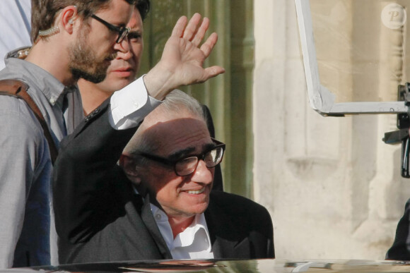 Martin Scorsese à Paris durant le tournage de L'Invention d'Hugo Cabret, en août 2010