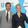 David Beckham et Zara Phillips le 14 juillet 2011 à Londres pour le lancement de la campagne promotionnelle Everyone's olympic games pour les JO 2012