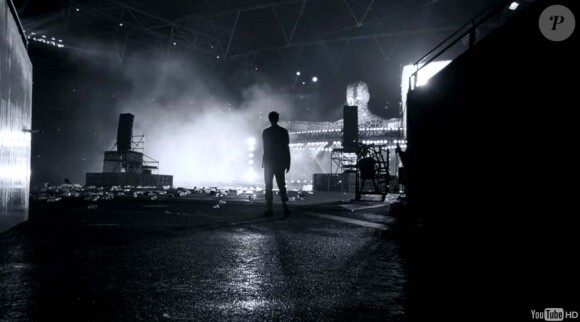 Image extraite du clip When we were young de Take That, tournée au stade de Wembley à Londres, début juillet 2011.