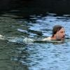 Christoph Waltz se baigne à Ischia le 10 juillet 2011