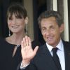 Carka Bruni-Sarkozy et son époux en mai 2011