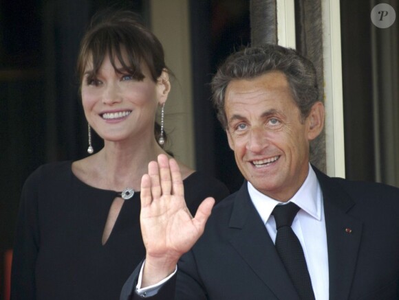 Carka Bruni-Sarkozy et son époux en mai 2011