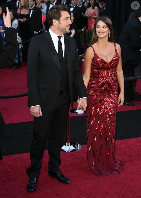 Penélope Cruz et Javier Bardem lors des Oscars 2011