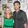 Amanda Seyfried et Justin Timberlake lors de la promotion du film In Time au Comic-Con à San Diego le 21 juillet 2011