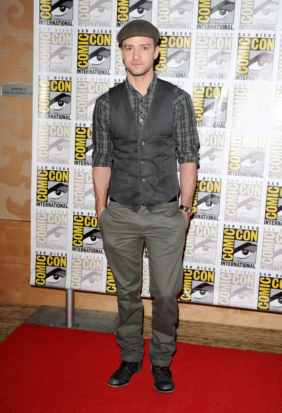 Justin Timberlake lors de la promotion du film In Time au Comic-Con à San Diego le 21 juillet 2011