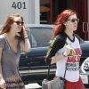 Les filles de Bruce Willis et de Demi Moore, Rumer Willis et Tallulah Belle, se promènent assorties le 15 juillet 2011 dans les rues de Beverly Hills