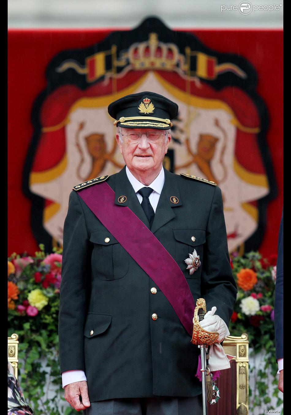 Le roi Albert II lors des défilés de la fête nationale de Belgique, à ...