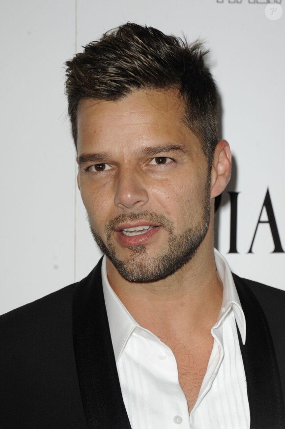 Le chanteur Ricky Martin sera l'un des deux visages de la campagne Viva Glam de M.A.C. New York, 3 juin 2010.