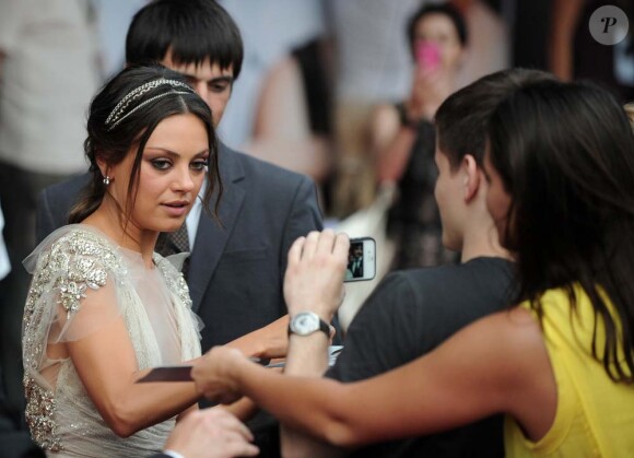 Avant-première de Sexe entre amis à Moscou le 26 juillet 2011 : Mila Kunis.