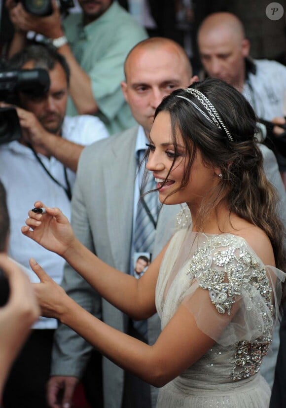 Avant-première de Sexe entre amis à Moscou le 26 juillet 2011 : Mila Kunis.