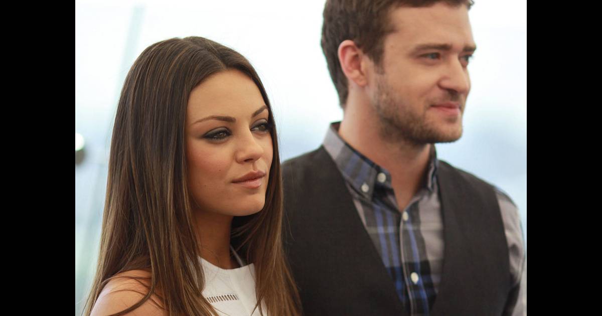 Mila Kunis Et Justin Timberlake Lors Du Photocall Moscou Du Film Sexe Entre Amis Le Juillet