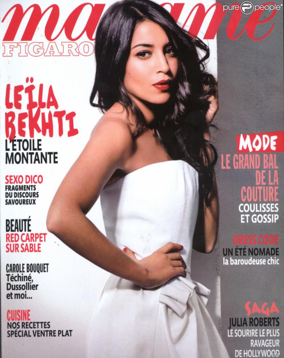 Leïla Bekhti en couverture du magazine Madame Figaro, en kiosques le 29