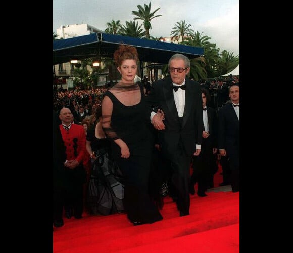 Chiara Mastroianni et son père Marcello Mastroianni en 1996 au festival de Cannes