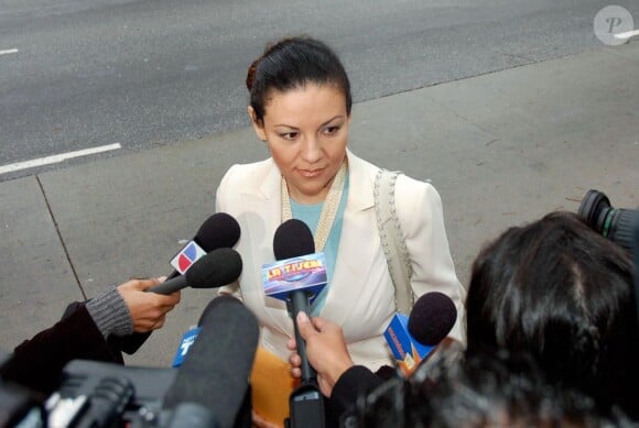 Claudia Vasquez, la nouvelle compagne d'Ojani Noa, à Los Angeles le 20 décembre 2010.