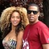 Jay-Z et sa femme Beyoncé à New York le 16 juillet 2011