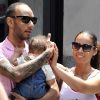 Alicia Keys, son mari Swizz Beatz et son fils Egypt dans New York le 7 juillet 2011