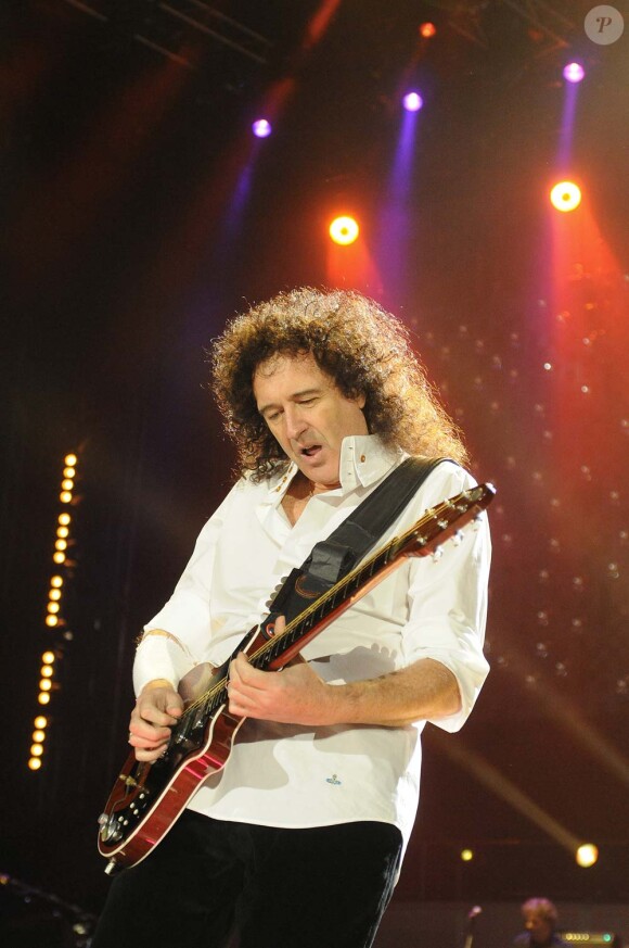 Brian May à Moscou, le 15 septembre 2008.
