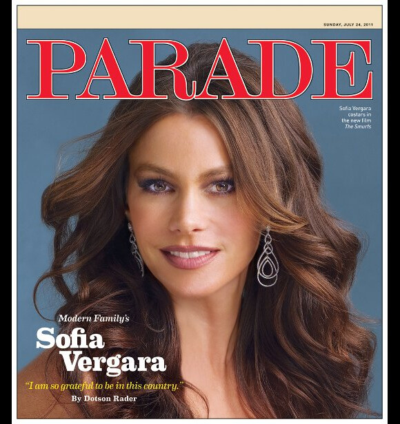 Sofia Vergara en couverture du magazine Parade, juillet 2011.