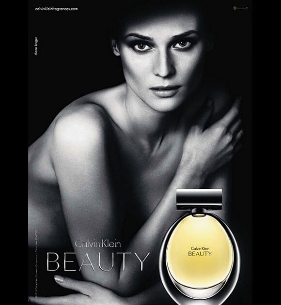 Diane Kruger pose pour Calvin Klein, pour le parfum Beauty