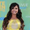 Demi Lovato, sur le tapis rouge des Teen Choice Awards 2011, à Los Angeles, le dimanche 7 août 2011.
