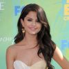 Selena Gomez, sur le tapis rouge des Teen Choice Awards 2011, à Los Angeles, le dimanche 7 août 2011.