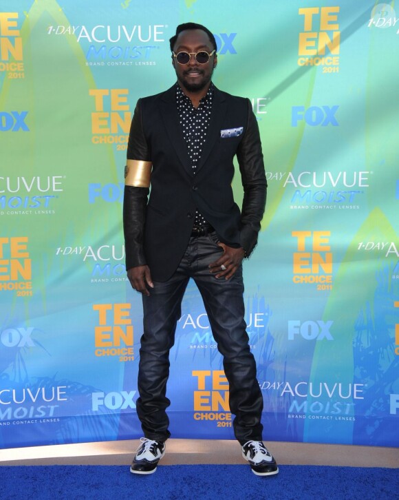 Will.I.am du groupe Black Eyed Peas, sur le tapis rouge des Teen Choice Awards 2011, à Los Angeles, le dimanche 7 août 2011.