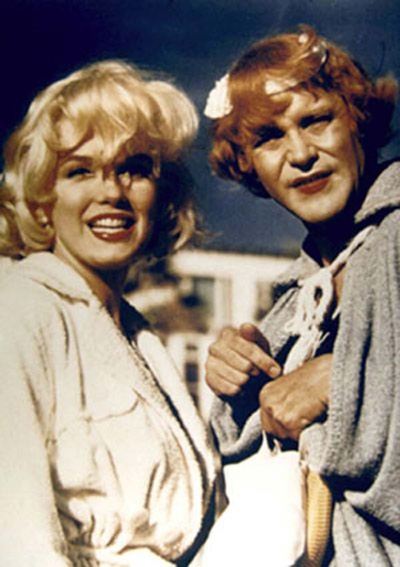Jack Lemmon et Marilyn Monroe dans Certains l'aiment chaud, 1959.